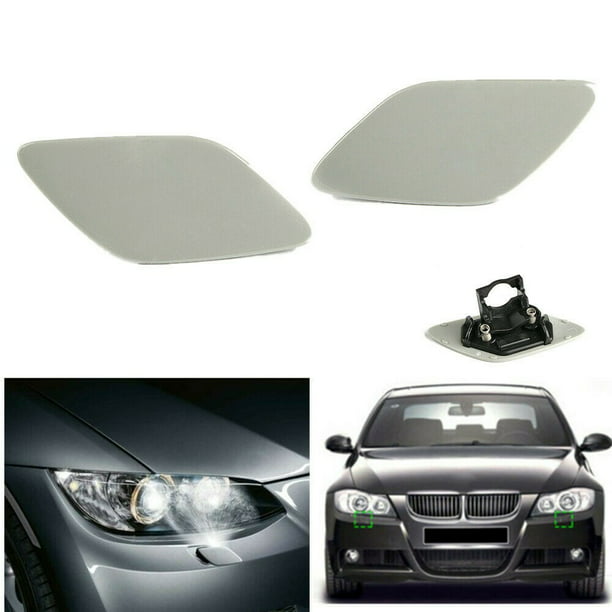 Left Right Side Headlight Washer Cover Cap for BMW E92 Coupe 335i 2007-2010